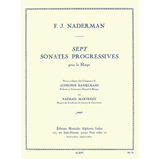 Nadermann 7 Etudes Progressives Harp AL20037