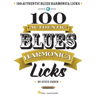Cohen 100 Authentic Blues Harmonica Licks + Online Audio HL00115070