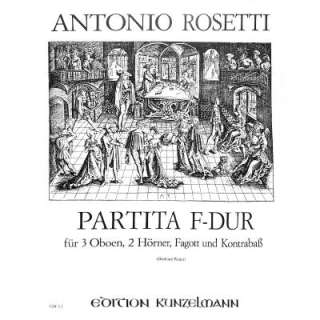 Rosetti Partita F-Dur 3 Oboen 2 Hörner Fagott Kontrabass GM12