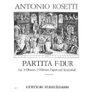 Rosetti Partita F-Dur 3 Oboen 2 Hörner Fagott...