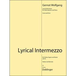 Wolfgang Lyrical Intermezzo Violine Fagott Klavier DO06746