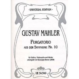 Mahler Purgatorio Sinfonie 10 Violine Violoncello Klavier UE34349