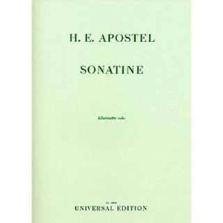 Apostel Sonatine Klarinette Solo UE12216