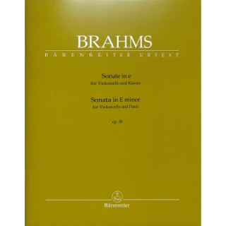 Brahms Sonate e-moll op 38 Violoncello Klavier BA9429