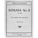Boccherini Sonate 6 A-Dur Kontrabass Klavier IMC2118