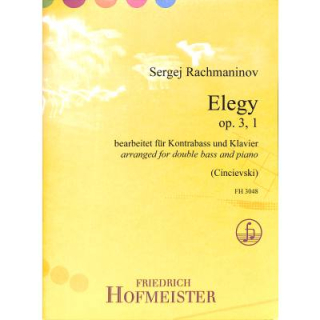 Rachmaninoff Elegie op 3/1 Kontrabass Klavier FH3048