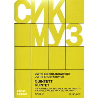 Schostakowitsch Quintett op 57 Klavier 2 Violinen Viola Cello SIK2275