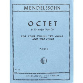 Mendelssohn Bartholdy Oktett Es-Dur op 20 4 VL 2 VA 2 VC IMC743