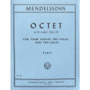 Mendelssohn Bartholdy Oktett Es-Dur op 20 4 VL 2 VA 2 VC...