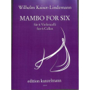 Kaiser-Lindemann Mambo for six 6 Violoncelli GM598
