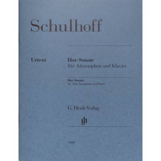 Schulhoff Hot Sonate Altsax Klavier HN1369