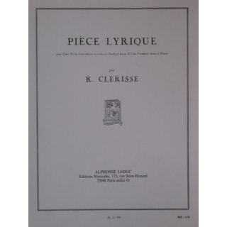 Clerisse Piece Lyrique Tuba B/C oder Bassposaune AL21794