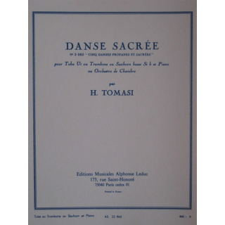 Tomasi Danse Sacree Tuba Basspos Klavier AL22965