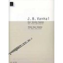 Vanhal 3 leichte Sonaten Flöte Klavier UE16735