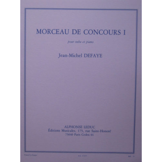 Defaye Morceau de Concours 1 Tuba Klavier AL27677