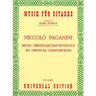 Paganini 6 Originalkompositionen Gitarre UE14465