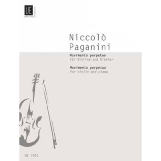 Paganini Movimento Perpetuo Violine Klavier UE7011