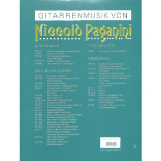 Paganini Quartetto 10 VL VA VC GIT ZM33840