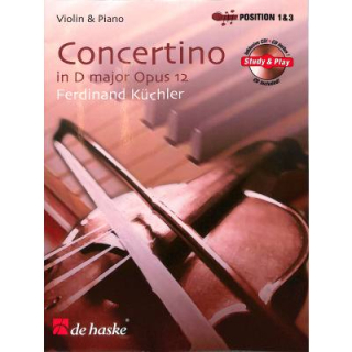 Küchler Concertino D-Dur op 12 Violine Klavier CD DHP1115233