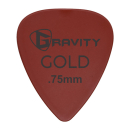 Gravity Plektrum Colored Gold Series Red .75mm