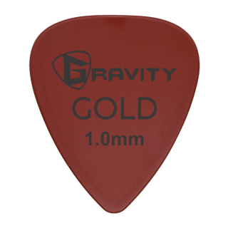 Gravity Plektrum Colored Gold Series Red 1.0mm