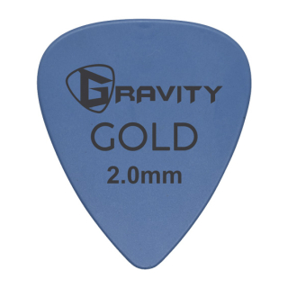 Gravity Plektrum Colored Gold Series Blue 2.0mm