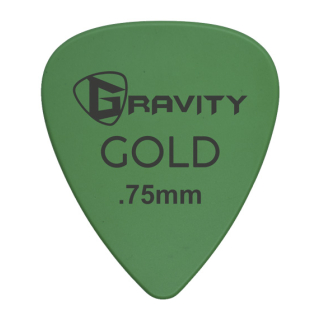 Gravity Plektrum Colored Gold Series Green .75mm