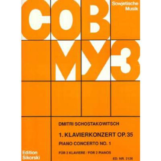 Schostakowitsch Konzert 1 c-moll op 35 für 2 Klaviere SIK2126