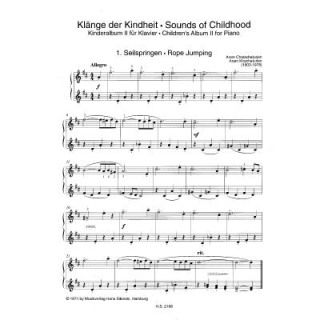 Chatschaturjan Klänge der Kindheit Klavier SIK2166