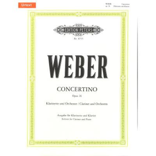 Weber Concertino Es-Dur op 26 Klarinette Klavier EP8755