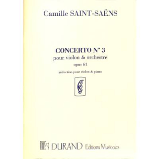 Saint-Saens Konzert 3 op 61 Violine Klavier DF2791