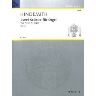 Hindemith Zwei Stücke (1918) Orgel ED9850