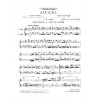 Berthomieu Arcadie 4 Flöten PEER2752