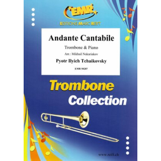 Tchaiikovsky Andante Cantabile Posaune Klavier EMR50287