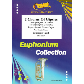 Verdi 2 Chrous of Gipsies Euphonium Klavier EMR25193A