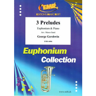 Gershwin 3 Preludes Euphonium Klavier EMR46006