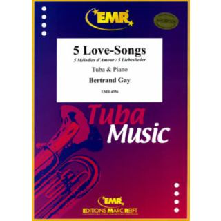 Gay 5 Love-Songs Tuba Klavier EMR4356