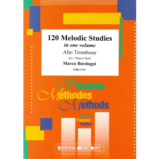 Bordogni 120 Melodic Studies in one volume Altposaune EMR67311