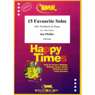 Pfeiffer 15 Favourite Solos Altposaune Klavier EMR59368