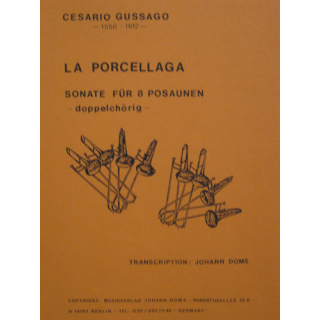 Cesario Gussago La Porcellaga Sonate 8 Posaunen Doms8003