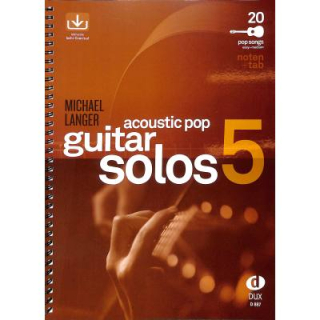 Langer Acoustic Pop Guitar Solos 5 Audio D887