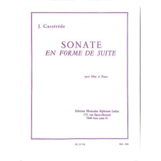 Casterede Sonate en Forme de Suite Flöte Klavier AL21776