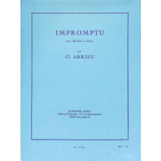 Arrieu Impromptu Oboe Klavier AL21351