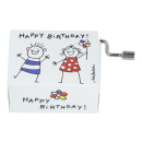 Spieluhr Happy Birthday, Motiv Junge und Mädchen