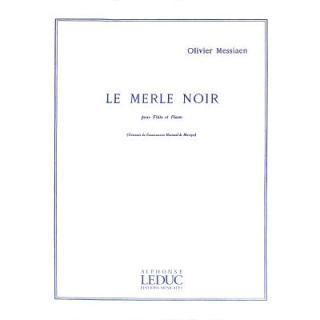 Messiaen Le Merle Noir Flöte Klavier AL21053