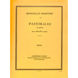 Martinu Pastorales Violoncello Klavier AL24920