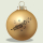 Weihnachtskugeln mit Trompete-Druck altgold matt 3-er Set