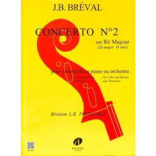 Breval Concerto 2 D-Dur Cello Klavier DF516
