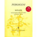 Pergolesi Sonate G-Dur Pulcinella Thema Kontrabass Klavier DV8110