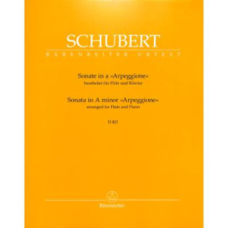 Schubert Sonate a-Moll d 821 (Arpeggione) Flöte Klavier BA5681